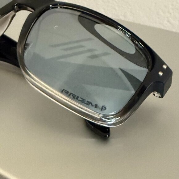 OO9102 Oakley Holbrook Dark Ink Fade Prizm Polarized Silver Reflective Lenses - Picture 4 of 8